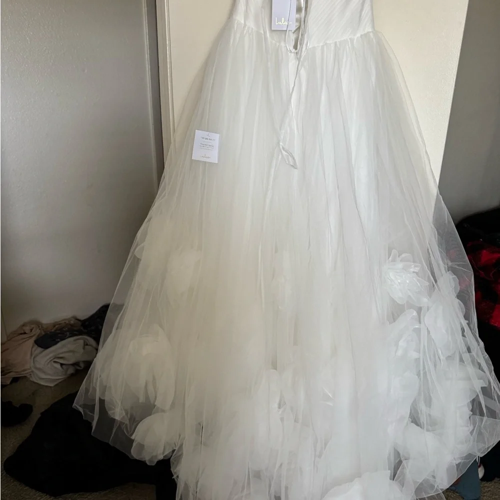 Strapless wedding dress size XL - Picture 5 of 12